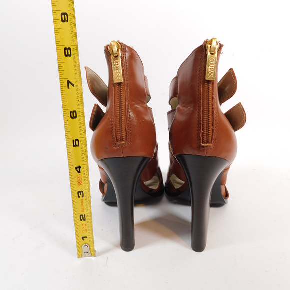 Guess Women's Brown Peeptoe Heels CL2719 0120 - Picture 8 of 8